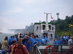The higher deck of our Maid of the Mist boat