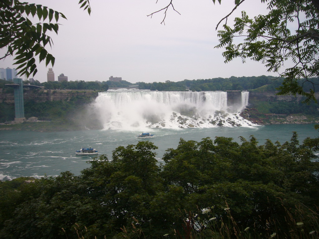 The American Falls and the Maid of the Mist Oberservation Deck