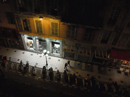 View on the Avenue de Suède, from our room in the Hotel de Suède, by night