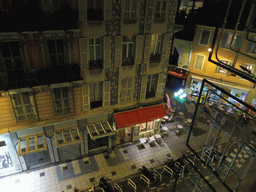 View on the Avenue de Suède and the Rue Halévy street, from our room in the Hotel de Suède, by night