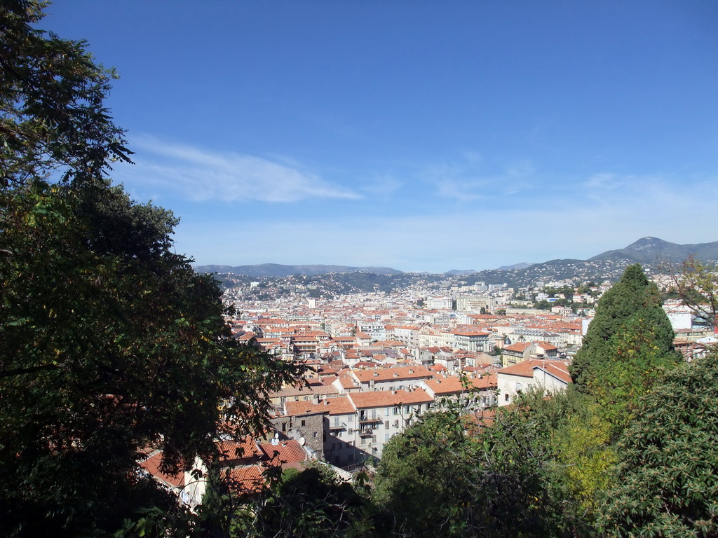 The north side of Nice, viewed from the Parc du Château