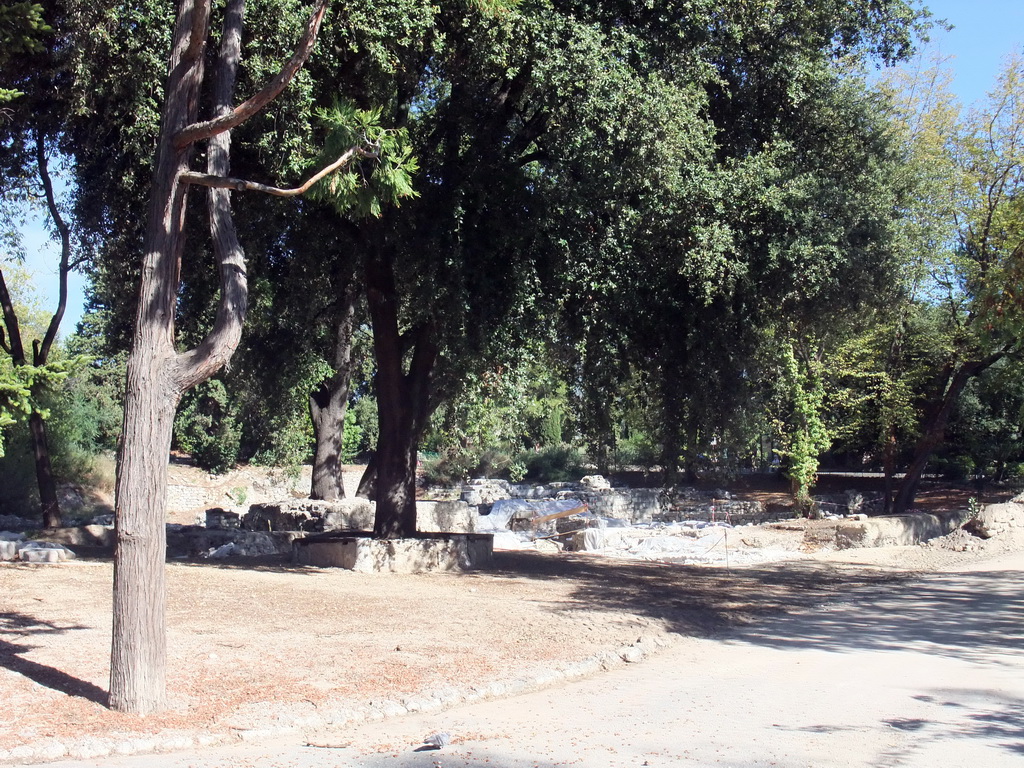 Cathedral ruins at the Parc du Château