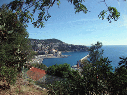 The Harbour of Nice, viewed from the Parc du Château