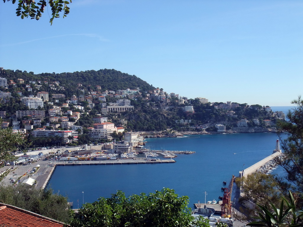 The Harbour of Nice, viewed from the Parc du Château