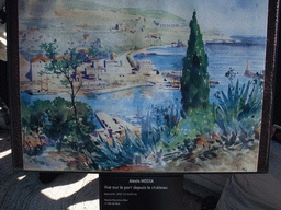 Painting `Vue sur le port depuis le château` by Alexis Mossa