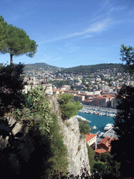 The Harbour of Nice and the eastern side of the Parc du Château