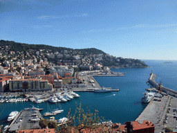 The Harbour of Nice, viewed from the Parc du Château