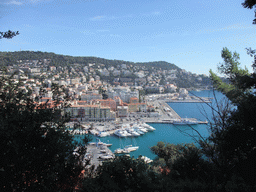 The Harbour of Nice, viewed from the Parc du Château