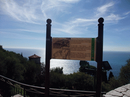 Explanation on the Tower of `Place d`Armes` at the Parc du Château