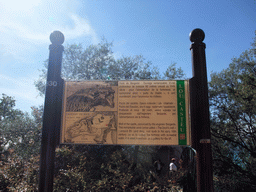Explanation on the Devil`s Well at the Parc du Château