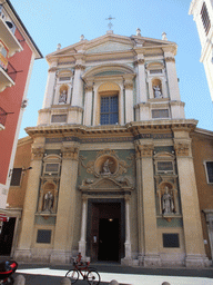 Front of the Sainte-Réparate Cathedral, at Vieux-Nice