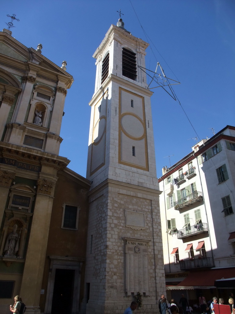 Tower of the Sainte-Réparate Cathedral, at Vieux-Nice