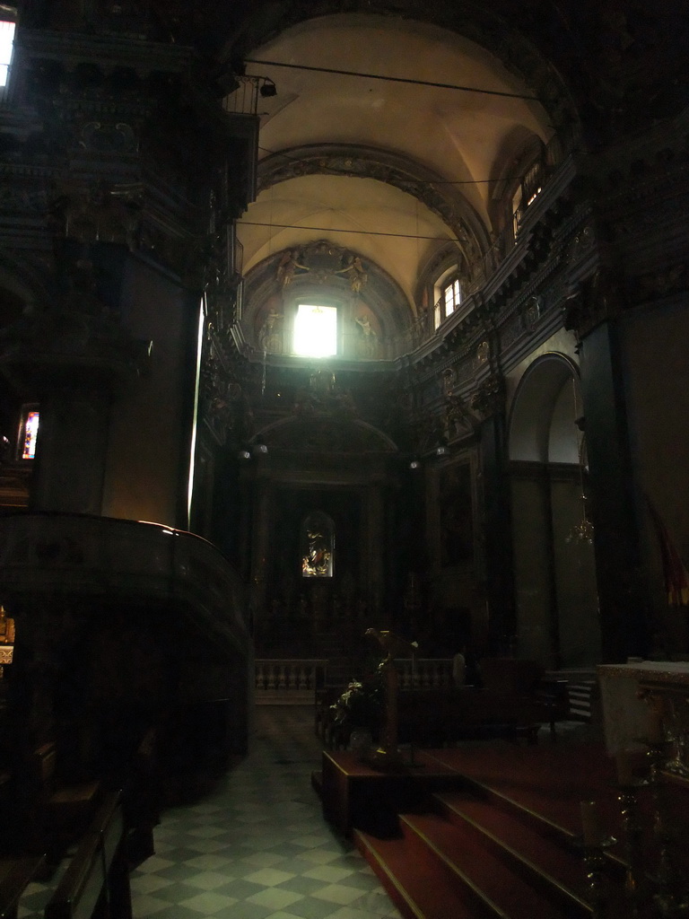 Transept in the Sainte-Réparate Cathedral, at Vieux-Nice