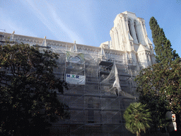 South side of the Basilique Notre-Dame de Nice in the Rue d`Italie street