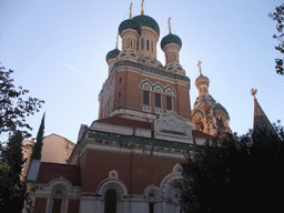 Right side of St. Nicholas` Russian Orthodox Cathedral