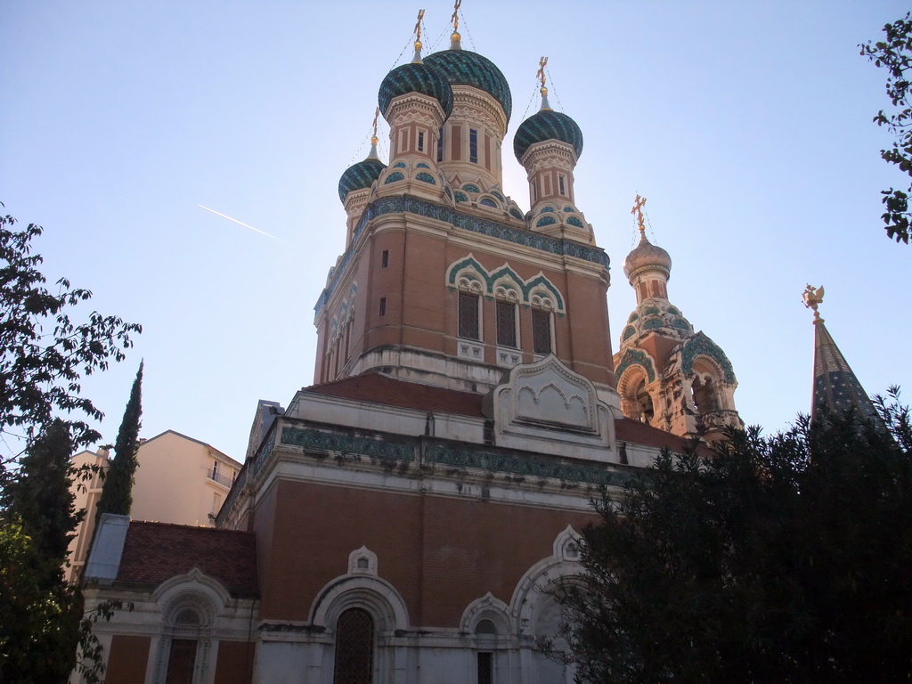 Right side of St. Nicholas` Russian Orthodox Cathedral