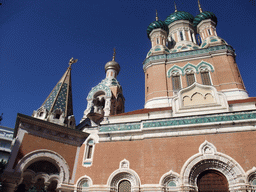 Left side of St. Nicholas` Russian Orthodox Cathedral