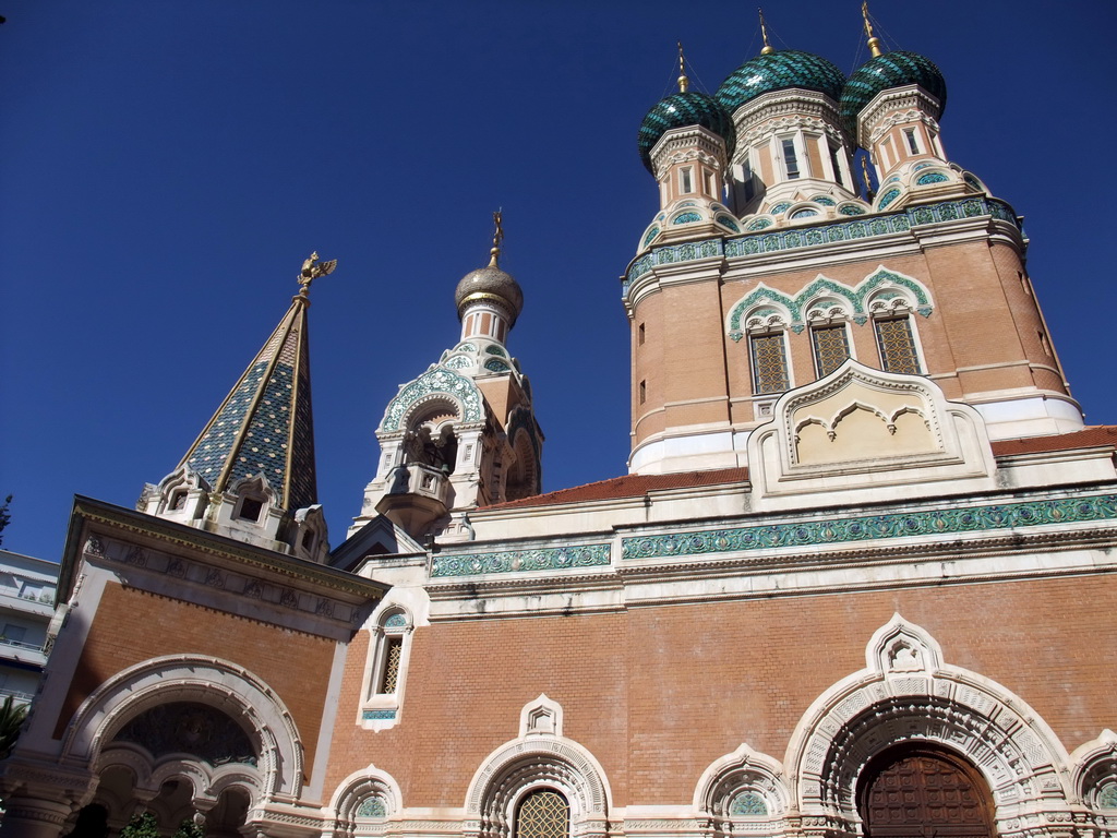 Left side of St. Nicholas` Russian Orthodox Cathedral