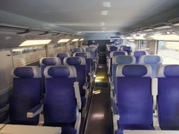 Inside the TGV train to Grenoble