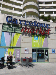 Front of the Carrefour Market Nice Californie supermarket at the Avenue de la Californie