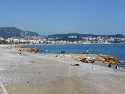 The beach at the Promenade des Anglais