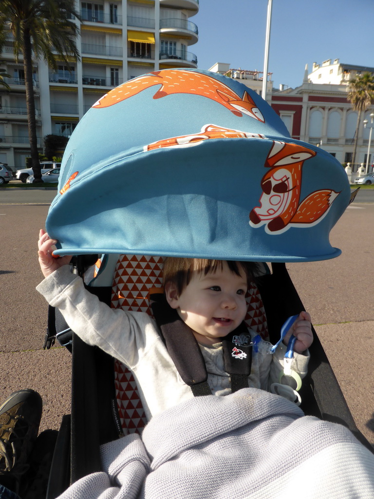 Max at the Promenade des Anglais