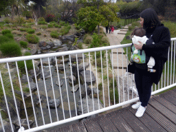 Miaomiao and Max with turtles at the Parc Phoenix zoo