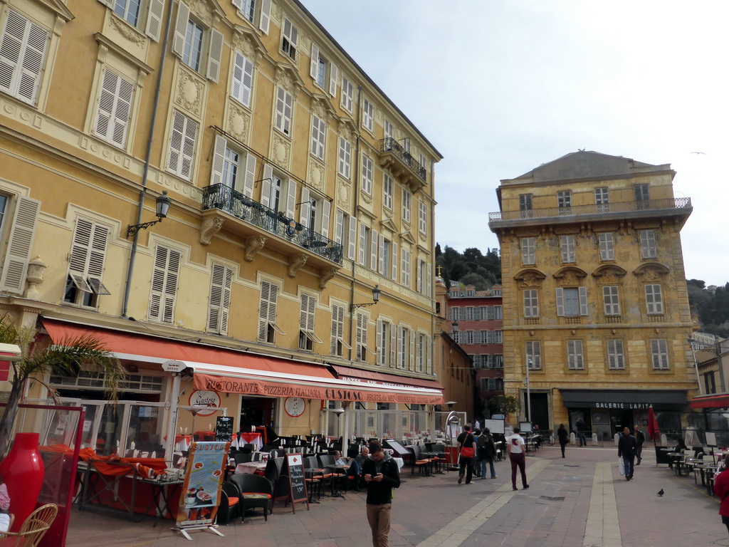 The Place Charles Félix square, at Vieux-Nice