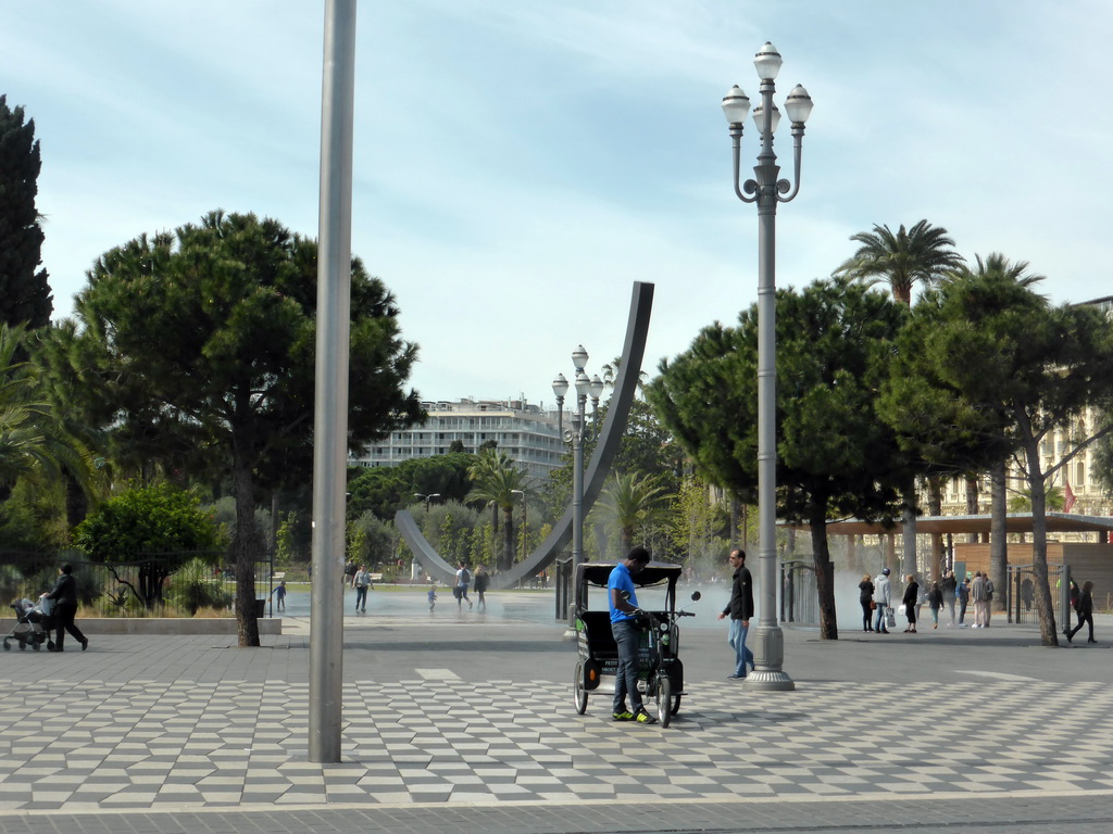 The Place Masséna square and the Jardin Albert I garden