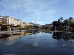 Fountains at the Promenade du Paillon, viewed from the Place Masséna square