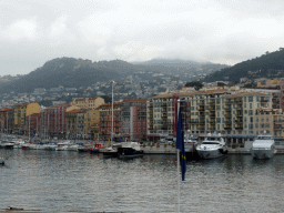 The Harbour of Nice, viewed from the Quai de la Douane road