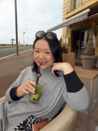 nice_2_200 - 267 kb - 768x1024 - Miaomiao having a drink at the terrace of the La Shounga bar at the Place Guynemer square Miaomiao having a drink at the terrace of the La Shounga bar at the Place Guynemer square