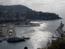 The south side of the Harbour of Nice, viewed from the viewing point at the southeast side of the Parc du Château