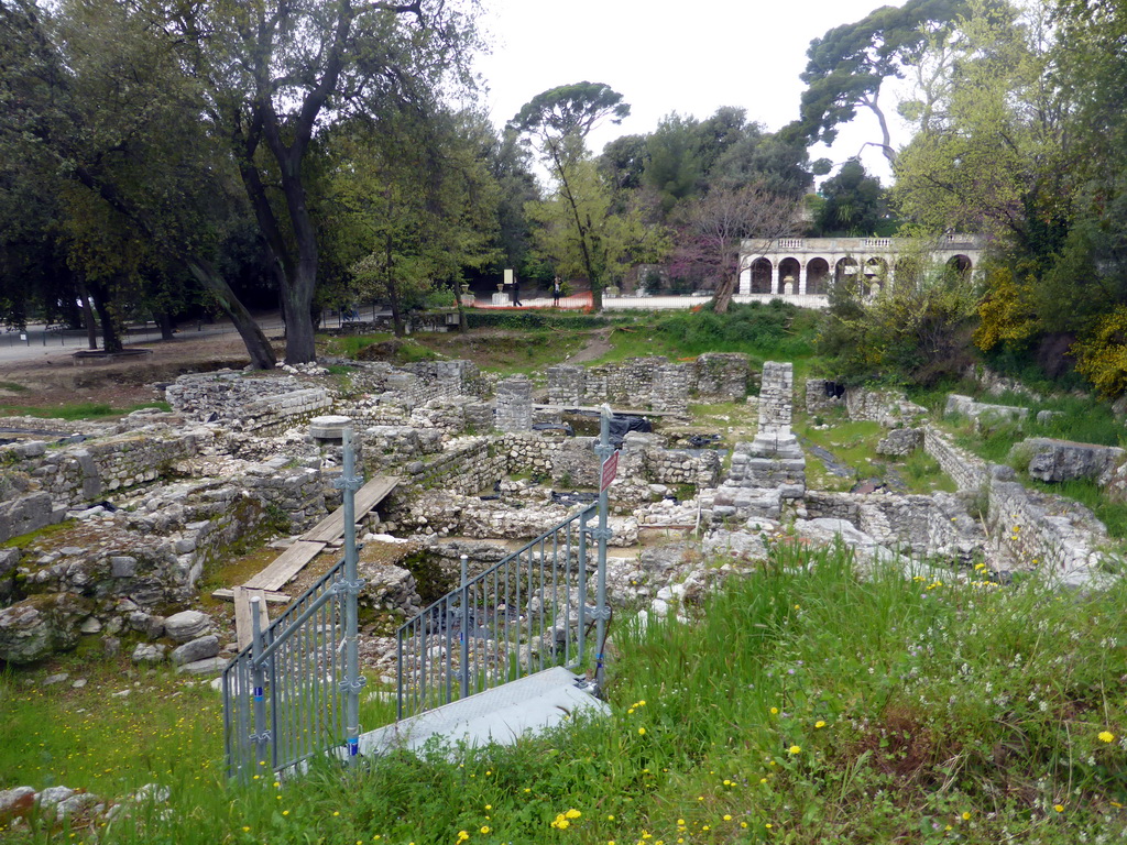 Cathedral ruins at the Parc du Château