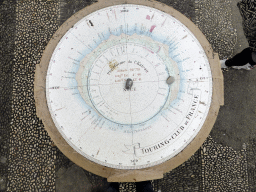 The Plateforme du Château orientation table at the terrace roof at the Parc du Château