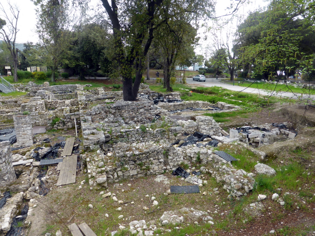 Cathedral ruins at the Parc du Château