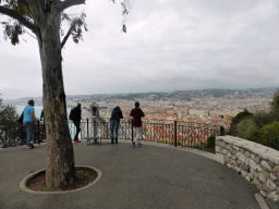 Viewing point at the southwest side of the Parc du Château, with a view on the west side of the city