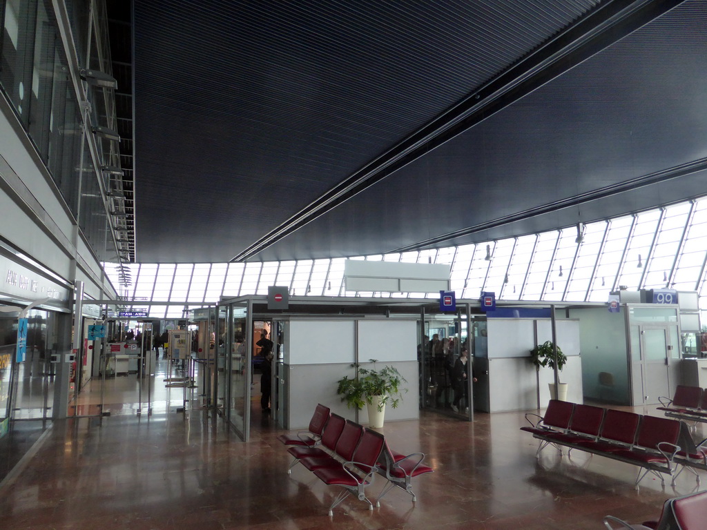 Departures Hall of Nice Côte d`Azur Airport