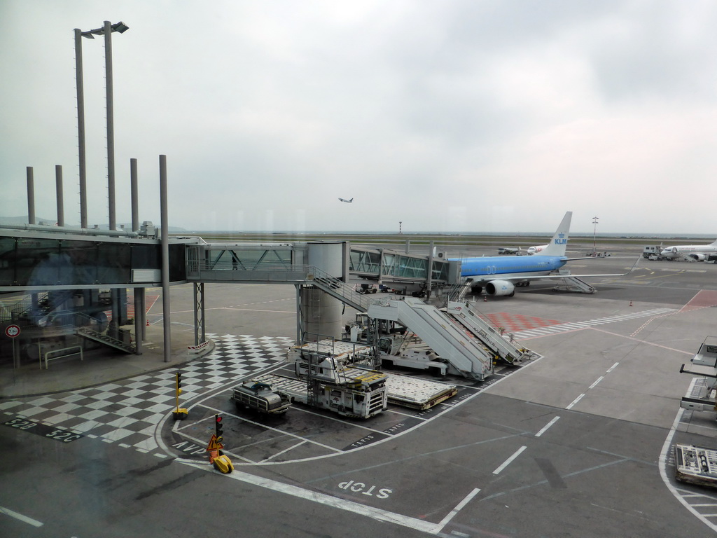 Our KLM airplane at Nice Côte d`Azur Airport