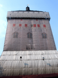 Front of the replica of the Donjon tower at the Valkhof park