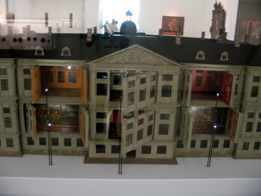Scale model of a building at the Valkhof museum