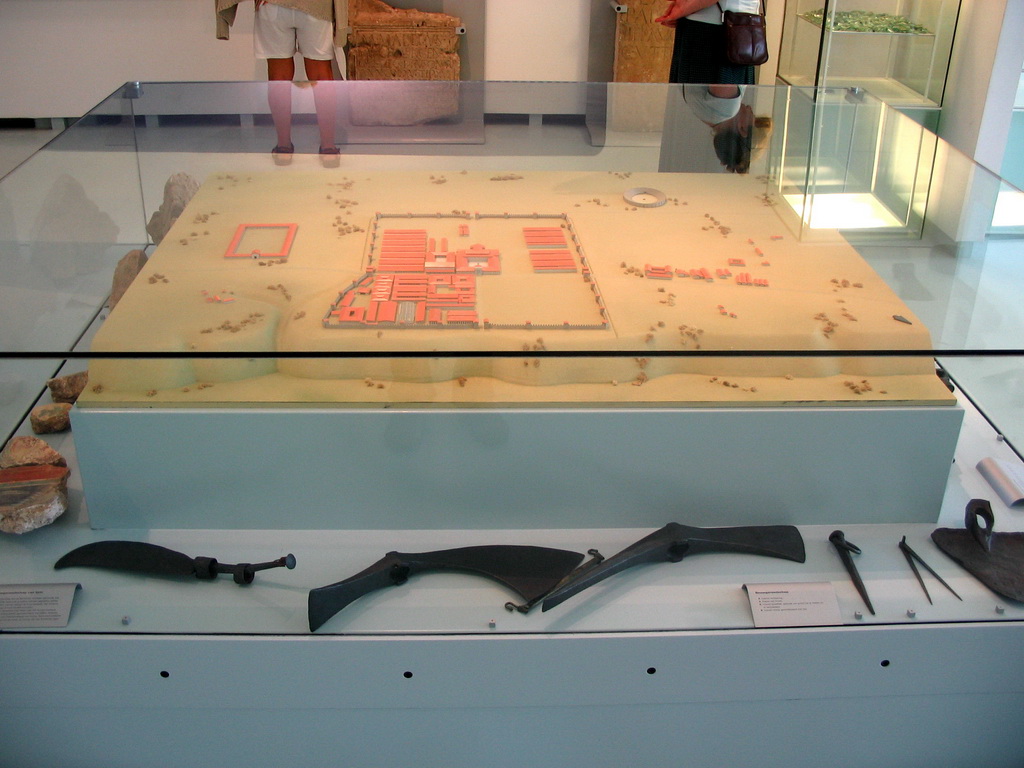 Scale model of the Fortress of the Tenth Legion at the Valkhof museum