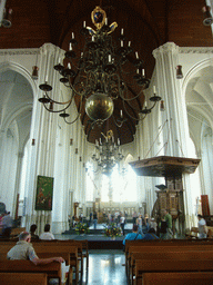 Nave, pulpit and apse at the Sint Stevenskerk church