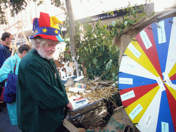 People playing the wheel of fortune at the Broerstraat street, during the Gebroeders van Limburg Festival