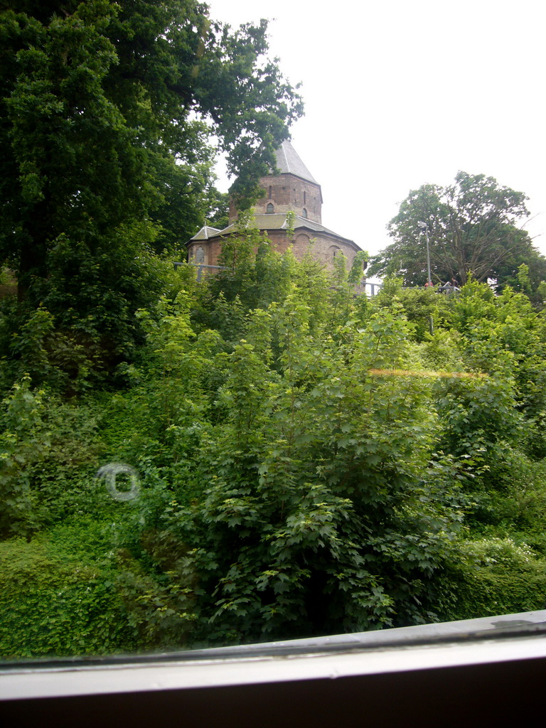 The Sint Nicolaaskapel chapel at the Valkhof park, viewed from the Velorama museum