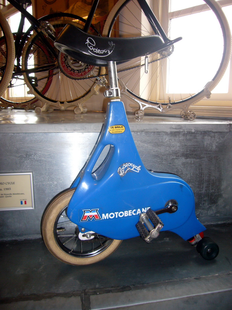 Rodeocycle from ca. 1985 at the Velorama museum, with explanation