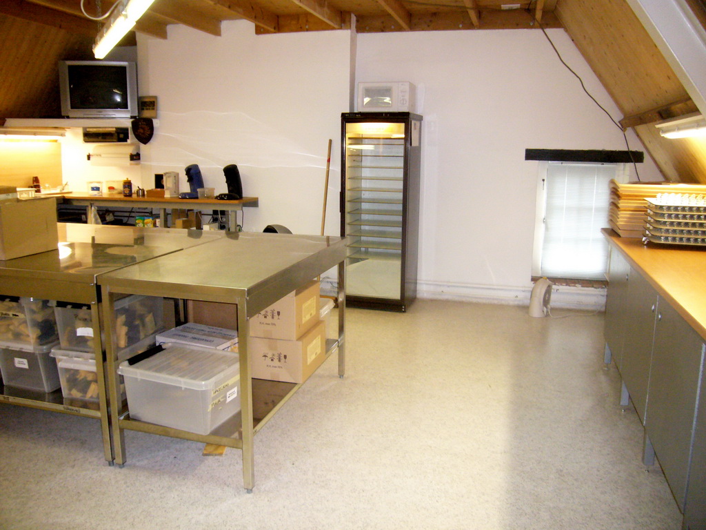 Interior of a room at the Chocolate Bar at the upper floor of the Commanderie van Sint Jan building