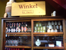 Shop of the Stadsbrouwerij De Hemel brewery at the ground floor of the Commanderie van Sint Jan building