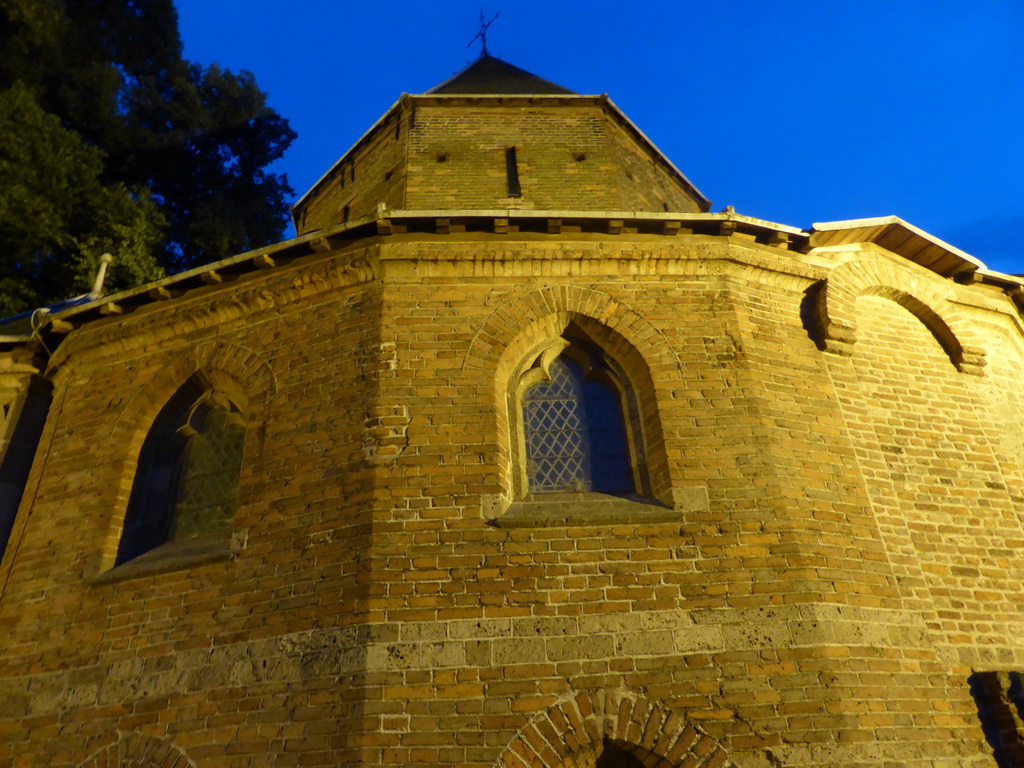 North side of the Sint-Nicolaaskapel chapel at the Valkhof park, at sunset