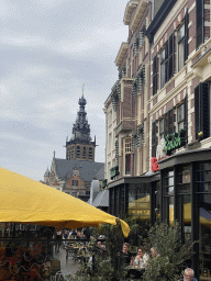 The Grote Markt square with the Sint-Stevenskerk church, viewed from the Grotestraat street